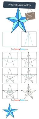 How To Draw A Star Step By Step Tutorial Easy Drawing Guides Easy Drawings Drawing Tutorial Drawing Tutorial Easy