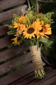 Great savings & free delivery / collection on many items. Yellow Sunflower Bridal Bouquet With Burlap Wrap