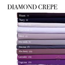 Contoh bahan baku yang anda perlukan adalah ayam, tepung, bumbu, dan minyak goreng. Jual 1 2 Meter Kain Diamond Crepe Diamond Georgette Stretch Promo Jakarta Utara Harapan Jaya111 Tokopedia