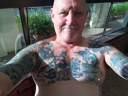 Tattooed cowboy skull design by local Melbourne artist