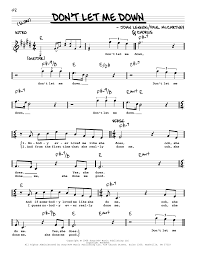 A piano tutorial on how to play the piano accompaniment part to let it be by the beatles. The Beatles Don T Let Me Down Jazz Version Sheet Music Download Pdf Score 436244