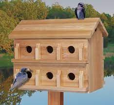 This birdhouse can be used to attract purple martins and other birds to your backyard or garden. Birdhouse Wood Patterns Ultimate Martin House Wood Project Plan Martin Bird House Bird House Bird House Plans