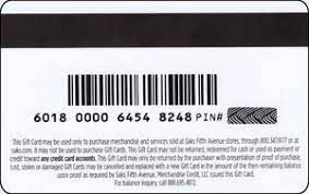 The gift card expiration date is included in the email sent to the user. Gift Card Black Card Saks Fifth Avenue United States Of America Saks Fifth Avenue Col Us Saksfavenue 001