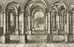 Hans Vredeman De Vries Saulenhalle Mit Kreuzgewolbe In Zentralperspektive 1605 Perspective Drawing Architecture Architecture Drawing Renaissance Architecture