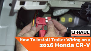 I was afraid i would break a panel, so i pulled the light harness down carefully, and pulled out the little plastic inserts that hold it up on the inner fender. 2016 Honda Cr V Trailer Wiring Installation Youtube