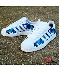 Adidas Superstar White Blue Camo Shoes Adidas Shoes Women Adidas Superstar Addidas Shoes