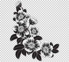 See corner design stock video clips. Flower Flower Monochrome Flowers Corner Png Klipartz