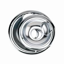 Drip pans that are the wrong size or shape and do not seat correctly can cause the stove's burner to not sit level. Ge Drip Pans For Electric Ranges 4 Pack Ge68c The Home Depot