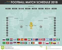 Football Or Soccer Cup Match Schedule And Wall Chart
