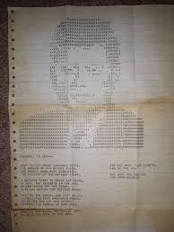 My Grandpa Worked For Ibm In The 60s This Was Printed From The Company S Mainframe Computer After Jfk Was Assassinated Ascii Art Computer History Computer Art