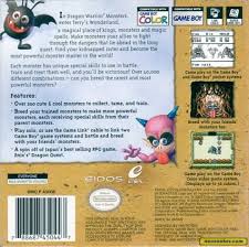 Classic game room presents a cgrundertow video game review of dragon warrior monsters for the game boy color, from eidos and enix. Dragon Warrior Monsters Gbc Back Cover