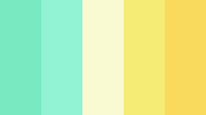 Right in the middle the scene is an olive green turtle. Aquamarine And Yellow Color Scheme Aqua Schemecolor Com