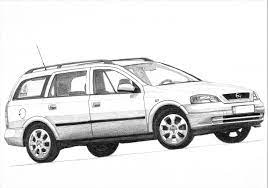 Opel Astra G Caravan 2 3 In The Contest For The European Car Of The Year In 99 This Car Took 2nd Place Behind Ford Focus European Cars Car Drawings Drawings