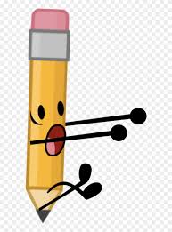 There is 10 pens 12 pencils and 4 leafs. Bfb Pencil Intro Pose By Coopersupercheesybro Bfdi Pencil And Ruby Free Transparent Png Clipart Images Download