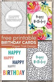 Be sure to check out our printable invitations for an easy, fast and free way to get gorgeous invitations. Free Printable Birthday Cards Paper Trail Design Free Printable Birthday Cards Birthday Cards To Print Birthday Card Printable