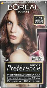 L Oreal Preference Permanent Hair Dye 5 23 Chocolate Rose Gold Brown Amazon Co Uk Beauty Rose Brown Hair Dye Rose Gold Hair Dye Loreal Hair Color