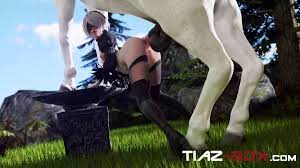 2B Beastality Stomach Bulge - Nier - SFM Compile