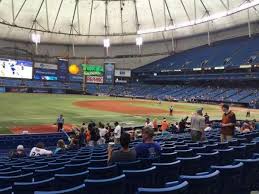 tropicana field section 127 row u home of tampa bay rays