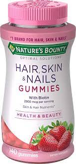 Taking a supplement containing 2500 mcg of biotin may help support healthy hair, skin and nails. Hair Skin And Nails Vitamins With Biotin Vitamin C By Nature S Bount Hye Advantage
