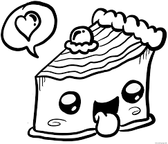 Online and printable kawaii drawings and coloring pages for children to color and paint. Kawaii Food Cute Food Colouring Pages Novocom Top