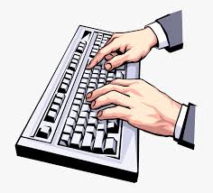 Transparent Keyboard Clipart Typing On Keyboard Png Png Download Kindpng