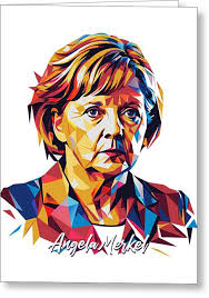 Angela Merkel Greeting Cards for Sale