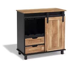 Objets déco tendance, ustensiles de cuisine, linge de maison, etc. Buffet Florence Noir Et Miel Porte Coulissante 2 Tiroirs Gifi En 2021 Meuble Gifi Meuble Range Bouteille Cuisine Salle A Manger