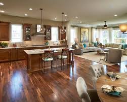 surprising kitchen living room design