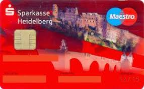 Heidelberg digital unit one of germany's top digital labs for third time in succession. Bank Card Sparkasse Heidelberg Ms Sparkasse Heidelberg Germany Federal Republic Col De Ms 0179