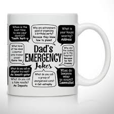 Over the past couple months, my husband has been enjoying making our teen son groan with the dad jokes that he reads on twitter. Amazon Com Novelty Coffee Mug For Dad Dad Jokes Wrap Around Print Gift Idea For Fathers Best Dad Gift Gag Father S Day Gift Funny Birthday Present For Dad From Daughter Son Home