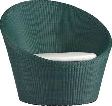 Calypso Bottle Green Swivel Lounge Chair With Sunbrella White Sand Cushion Crate And Barrel Lounge Chair Outdoor Clearance Outdoor Furniture Chair