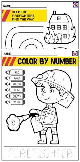 Free Firefighter Preschool Worksheets Fire Safety Preschool Preschool Worksheets Kindergarten Worksheets