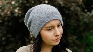 Light Lavender Alpaca Beanie