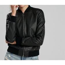 Classic Pure Lambskin Black Leather Bomber Jacket For Women Leather Bomber Jacket Women Black Leather Bomber Jacket Bomber Jacket Women