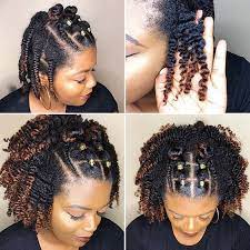 40 Easy Rubber Band Hairstyles On Natural Hair Worth Trying Coils And Glory Short Natural Hair Styles Hair Styles Short Hair Styles