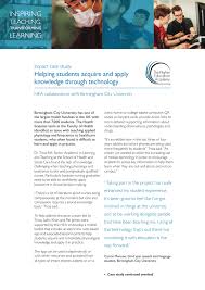 Helping Students Acquire And Apply Knowledge Through Technology