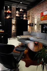 #cozy spaces #cozy #modern bohemian #industrial apartment #industrial bohemian. Apartment Uv Goes Modern Industrial Using Exposed Metal Brick And Concrete Industrial Decor Living Room Modern Industrial Living Room Industrial Style Living Room