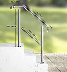 These coupons can be hard to find, but if you look hard enough, you, too, can save 20 percent. Staircase Handrail Porch Deck Patio Railing For Outdoor And Indoor 330lbs Side Load Stairs Handrailings Stainless Steel Fits 1 3 Steps Style 1 Amazon Com