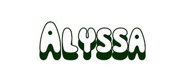 Here's a set of printable alphabet letters coloring pages for you to download and color. Coloring Page First Name Alyssa