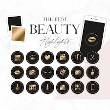 Gold Instagram Highlight Icons Beauty Lash Makeup Artist They provide a polish look for your instagram highlight and draw viewers' attention to your best instagram check it out. instagram highlights black and gold beauty