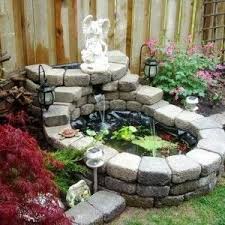 Above And Below Ground Ponds Google Search Ponds For Small Gardens Small Garden Waterfalls Pond Landscaping