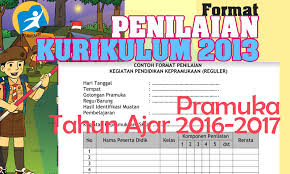 Contoh program kerja pramuka sd kurikulum nasional. Format Penilaian Pramuka Kurikulum 2013 Terbaru 2016 Operator Sekolah