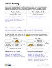 Answers to your remote learning questions. Cabinet Building Lesson Activities Fillable Pdf Cabinet Building Name Mateo Yanez A On The President U2019s Authority The Lively Debate Around The Nature Course Hero