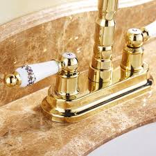 antique polished brass two handles gold