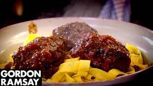 Slow Braised Beef Cheeks With Pappardelle Gordon Ramsay Braised Beef Beef Cheeks Gordon Ramsey Recipes