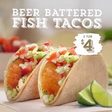 45% fat, 43% carbs, 12% protein. Del Taco 2 For 4 Beer Battered Fish Tacos Facebook
