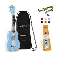 Check spelling or type a new query. Adm Beginner Ukulele 21 Inch Soprano Kids Starter Pack Bundle With Gig Bag Tuner Fingerboard Sticker Chord Card Blue Amazon In Musical Instruments