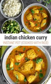 Instant Pot Chicken Curry Rice Recipe Indian Food Recipes Curry Chicken Curry