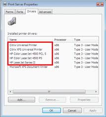 Print Drivers Of The Citrix Universal Print Driver Upd Component