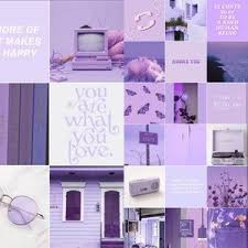 120pcs pastel purple lavender photo collage kit aesthetic, boujee boho picture wall collage kit, trendy girly room decor, digital download. Light Purple Photo Collage Kit Purple Aesthetic Vintage Etsy Purple Wall Decor Purple Walls Purple Room Decor